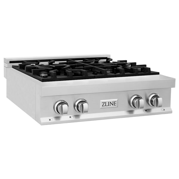 ZLINE Legacy Gas Rangetop Porcelain Cooktop in Stainless Steel. Available size 30, 36, 48 in