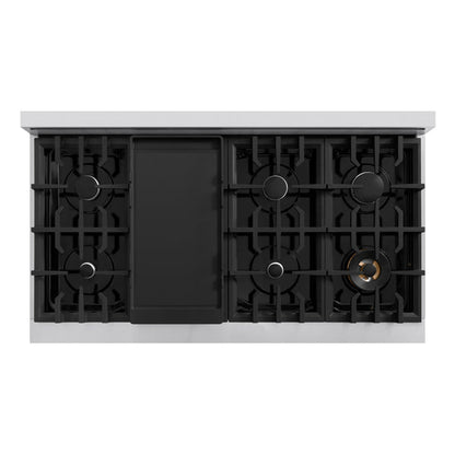 ZLINE Legacy Gas Rangetop Porcelain Cooktop in Stainless Steel. Available size 30, 36, 48 in