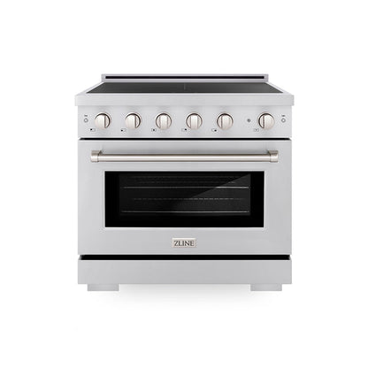 ZLINE 30 in. 4.2 cu. ft. Paramount Induction Range with 4 Element Cooktop and Electric Convection Oven in Stainless Steel (SINR30)