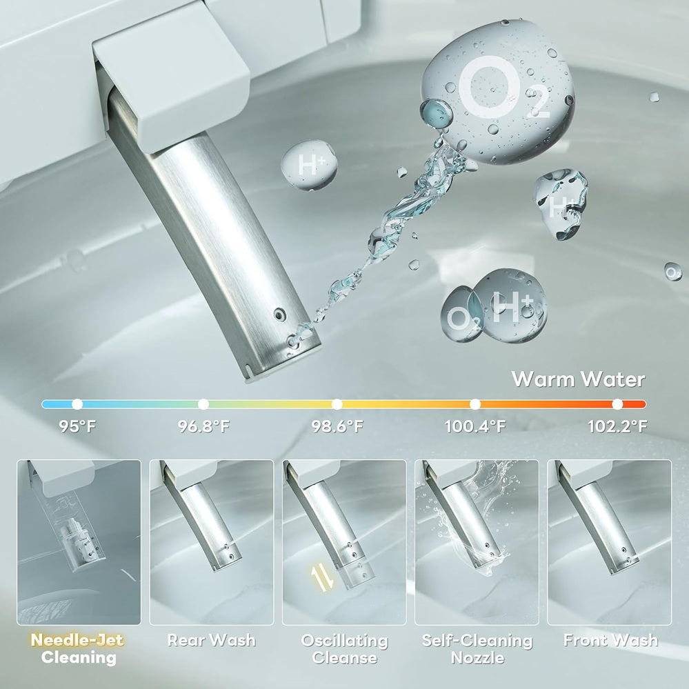 CASTA DIVA K030 Smart Bidet Toilet – Auto Open, Heated Seat, 1000g MaP Flush
