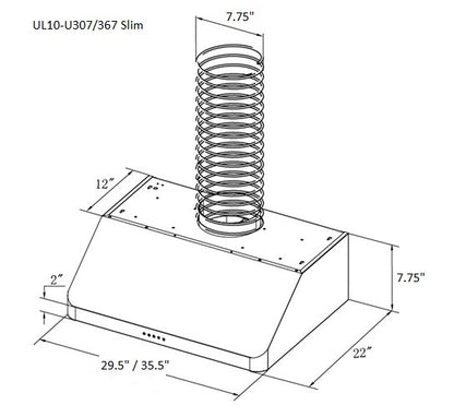 Ultra Series 30 in Width, 7 in. Tall