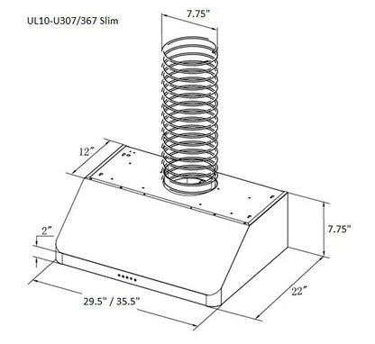 Ultra Series 36 in Width, 7 in. Tall