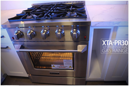 XTA-PR30, 30" PROFESSIONAL GAS RANGE