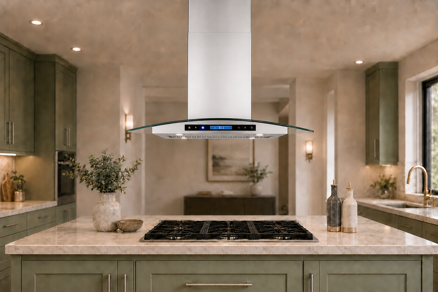 XtremeAir Special Series SP01-I30, 30" Island Mount Range Hood | 900 CFM