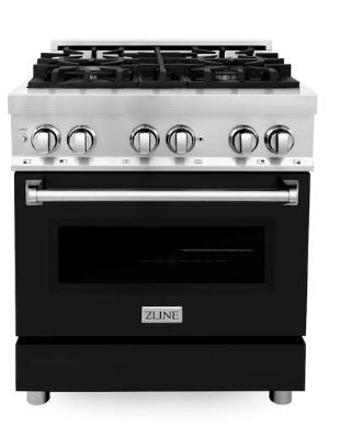 ZLINE 30 in. 4.0 cu. ft. Legacy Dual Fuel Range with 4 Burner Gas Cooktop and Electric Convection Oven in Stainless Steel