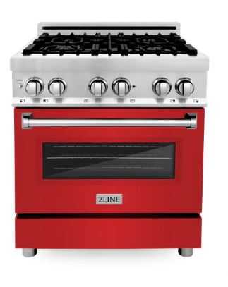 ZLINE 30 in. 4.0 cu. ft. Legacy Dual Fuel Range with 4 Burner Gas Cooktop and Electric Convection Oven in Stainless Steel