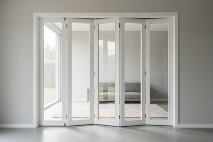 Aluminum Bifold Patio Door – 120″ wide-5 panels