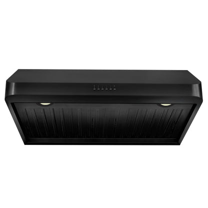 ZLINE 30 in. 600 CFM Ducted Under Cabinet Range Hood in Black Stainless Steel
